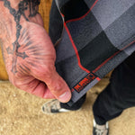 TDC BLACK/GREY/RED FLANNEL - The Drive Clothing