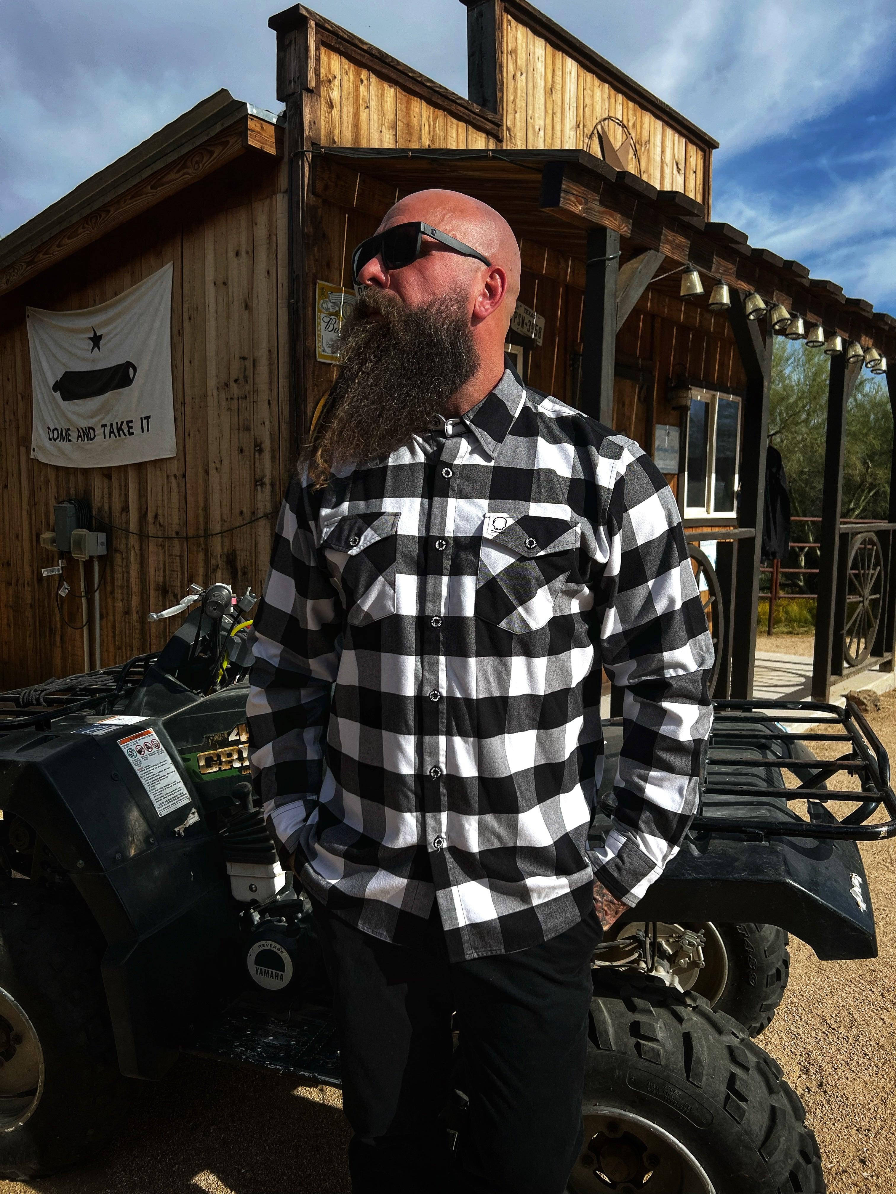 TDC BLACK/WHITE FLANNEL - The Drive Clothing