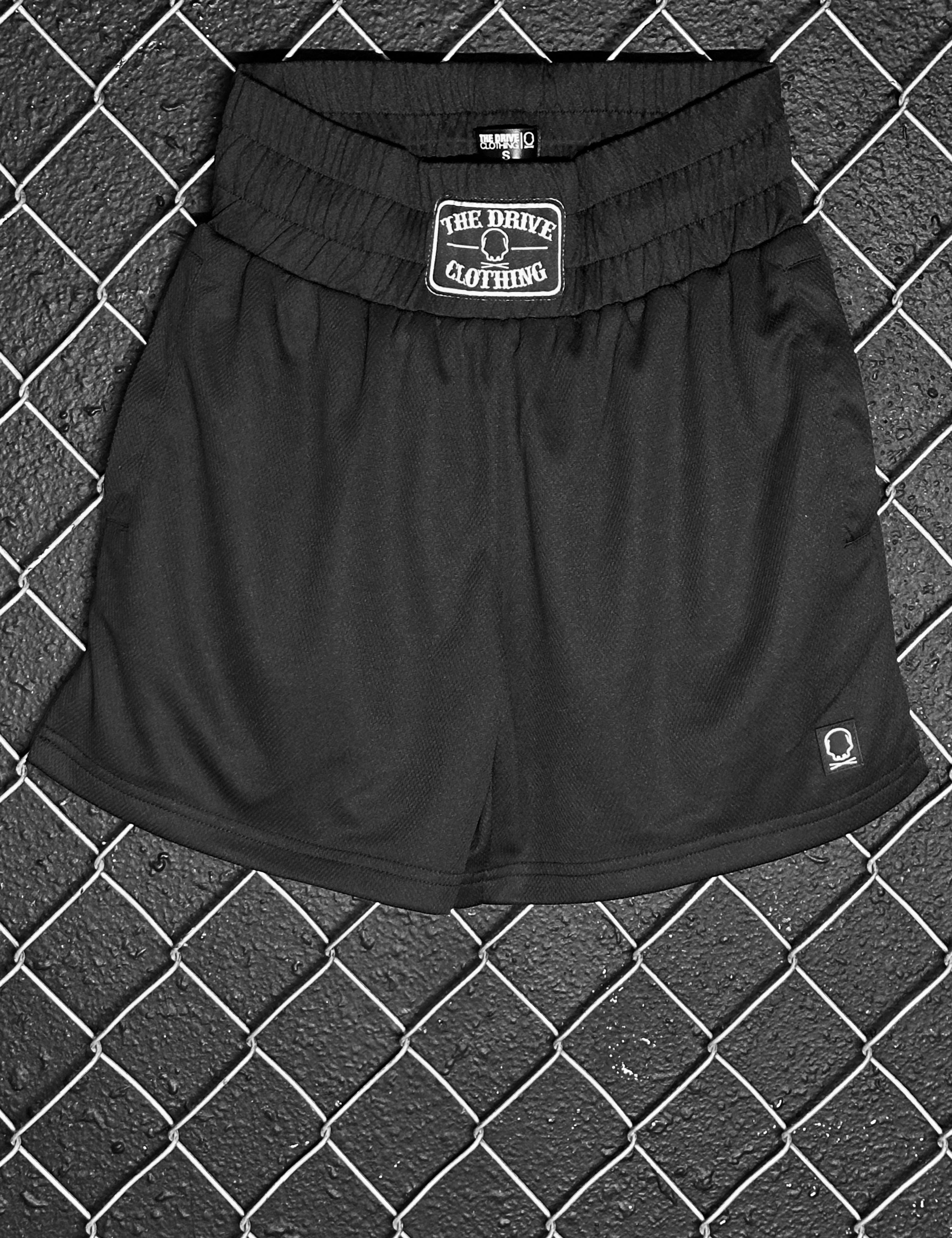 TDC BOXING SHORTS BLACK - The Drive Clothing