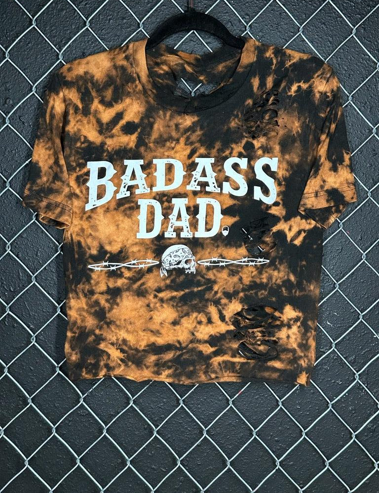 #TDC - E08 -BADASS DAD - CROP TOP - SMALL - The Drive Clothing