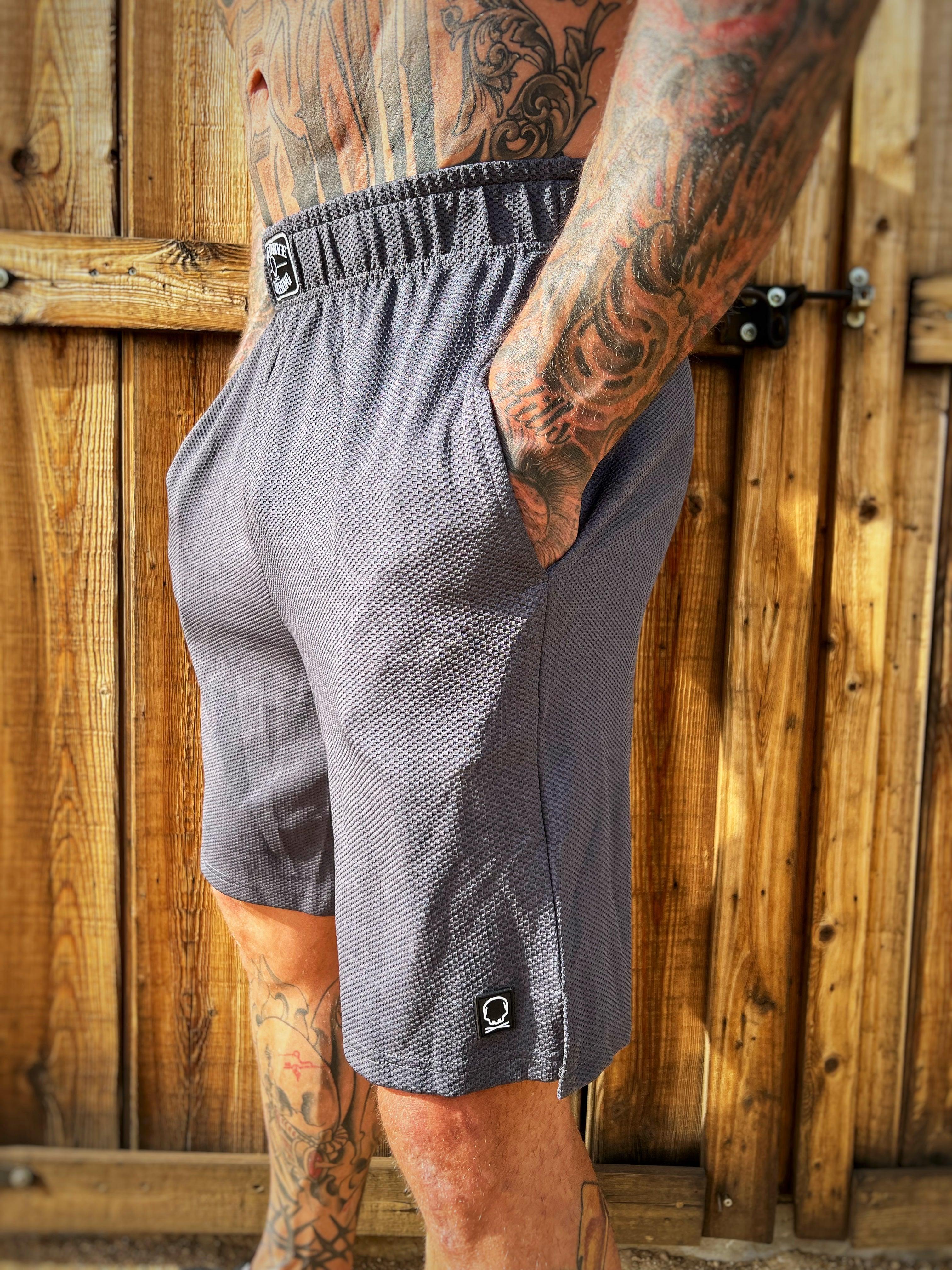 TDC GREY BASKETBALL SHORTS - The Drive Clothing