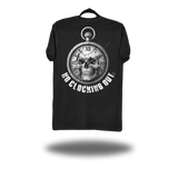 NO CLOCKING OUT BLACK CLASSIC TEE