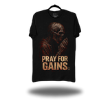 PRAY FOR GAINS BLACK CLASSIC TEE