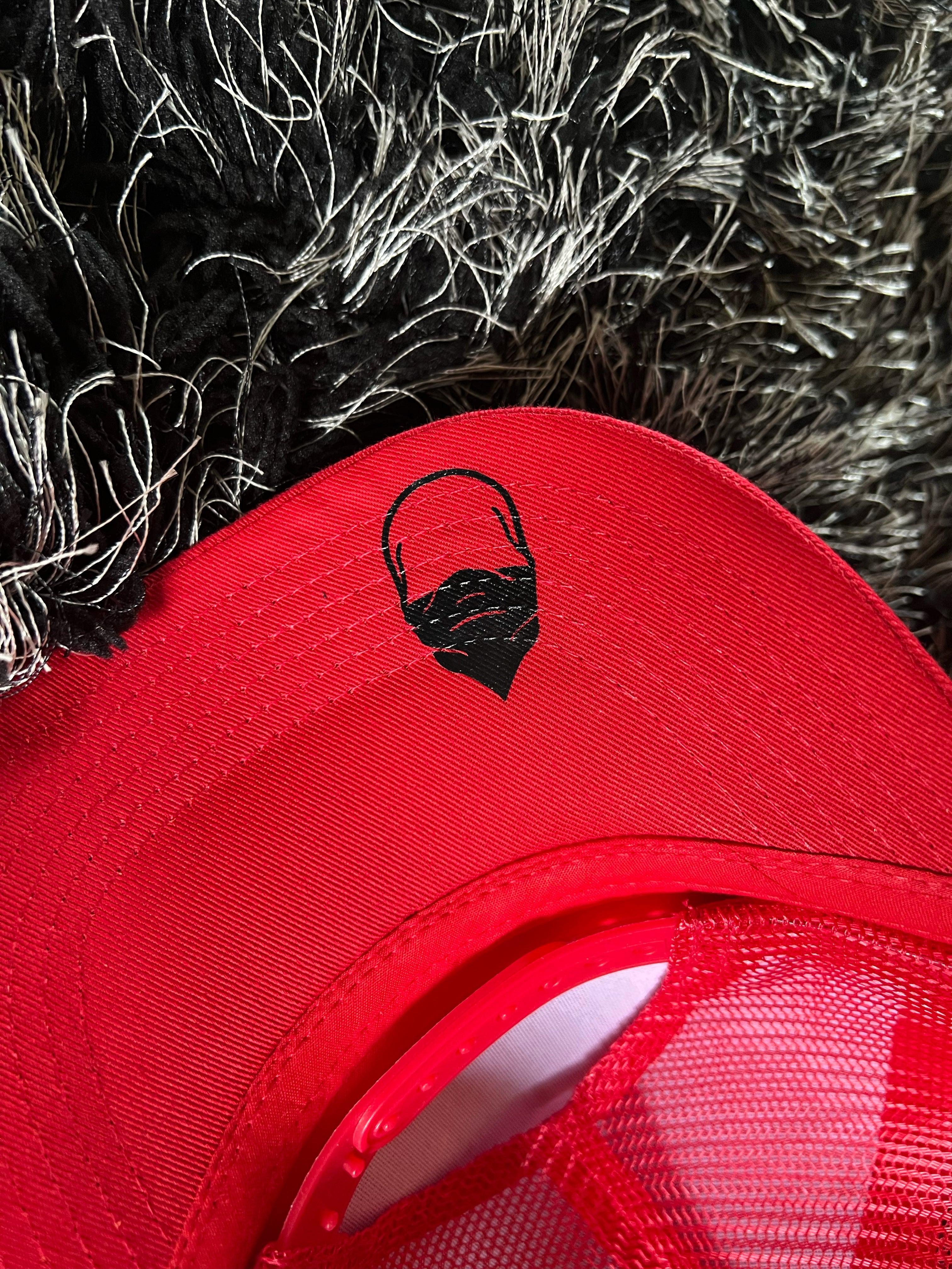 TROUBLE MAKER CURVED BILL RED HAT - The Drive Clothing