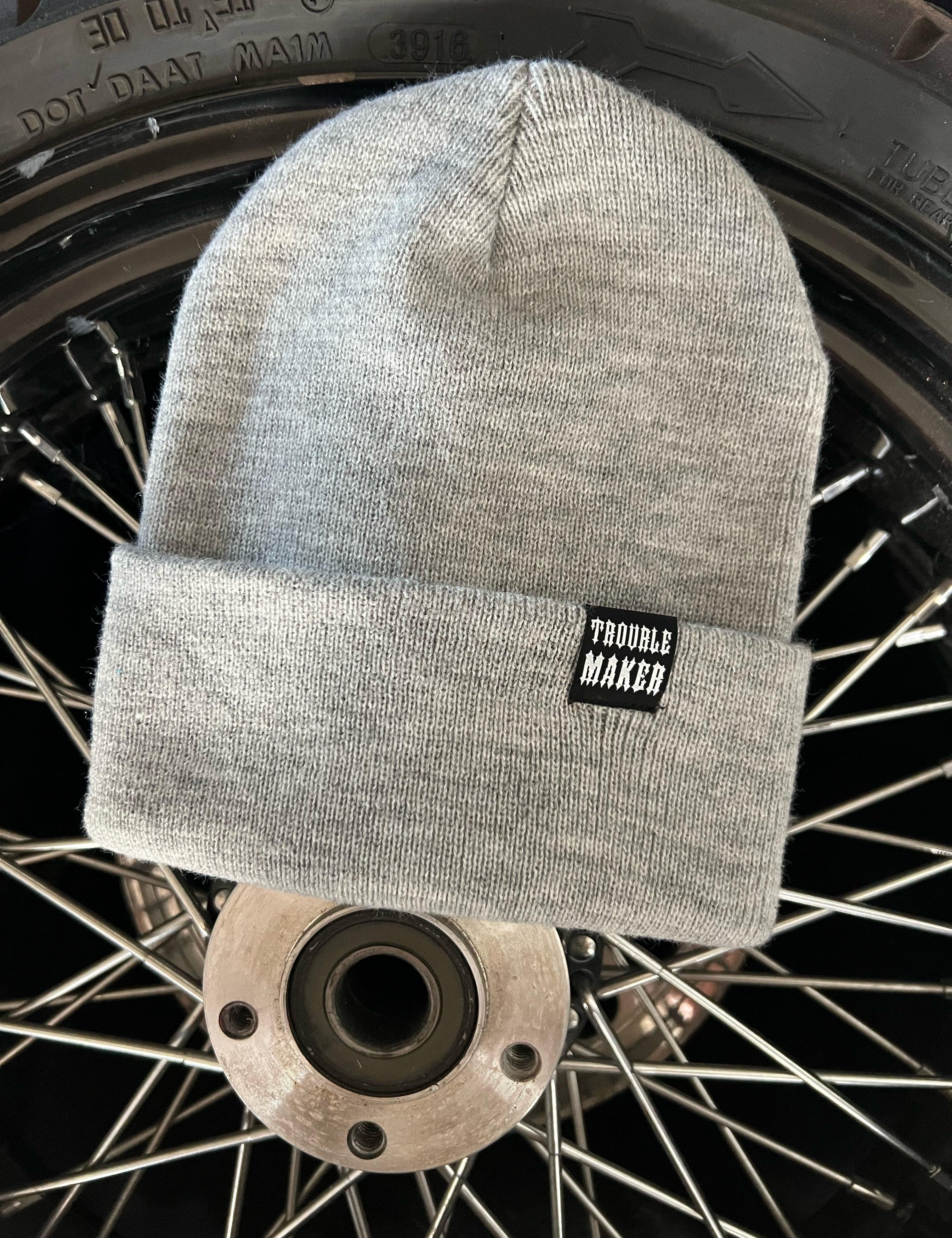 TROUBLE MAKER GREY BEANIE - The Drive Clothing