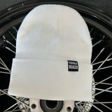 TROUBLE MAKER WHITE BEANIE - The Drive Clothing