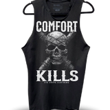 COMFORT KILLS SKULL ROAD RASH TANK TOP
