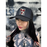 VAMPIRE CURVED BILL BLACK HAT
