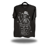 F*CK IT BUCKET OVERSIZE PRINT VINTAGE TEE *PEPPER*
