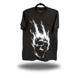 INFERNO SKULL OVERSIZE PRINT VINTAGE TEE *PEPPER*