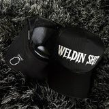 WELDIN SHIT CURVED BILL BLACK HAT - The Drive Clothing