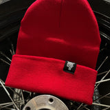 WOLF BEANIE RED - The Drive Clothing